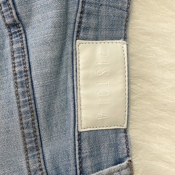 Pistola High Rise Split Hem Cropped Jeans SZ 27 - Picture 5 of 7
